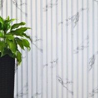 Ripado Pvc Calacatta 2800X143X24MM CX.2M2 Ripado Pvc Calacatta 2800X143X24MM CX.2M2