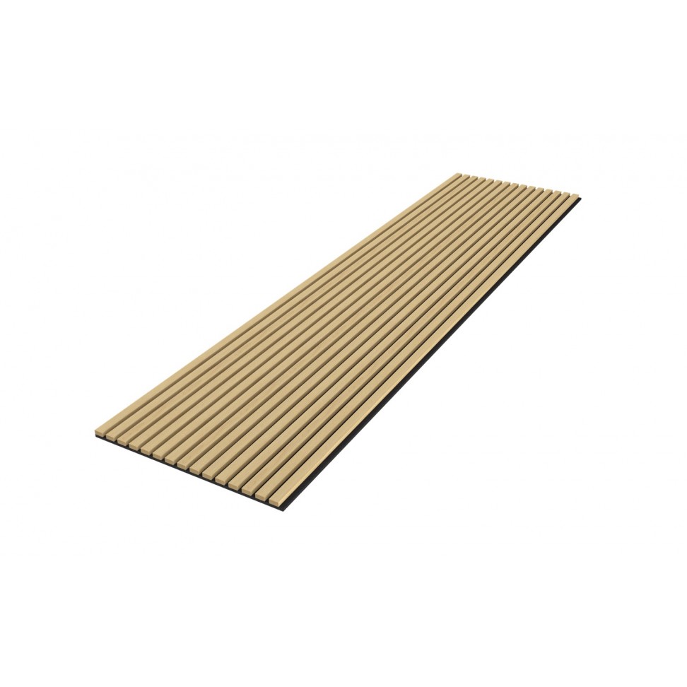 Painel Acústico MDF Natural 2400x605x21mm 2,90m2 Painel Acústico MDF Natural 2400x605x21mm 2,90m2