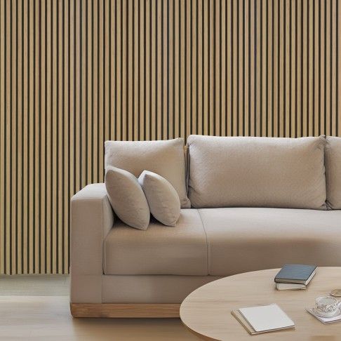 PAINEL ACSTICO BAMBU 2400X525X18MM 2,52M2