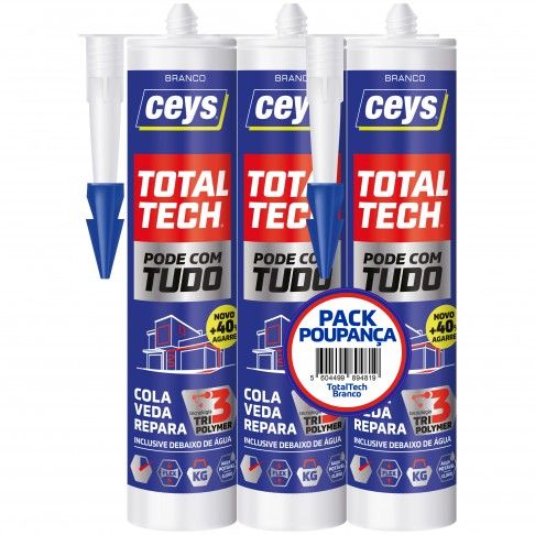 Pk3 Cola&Veda Total-Tech Branco 290ml