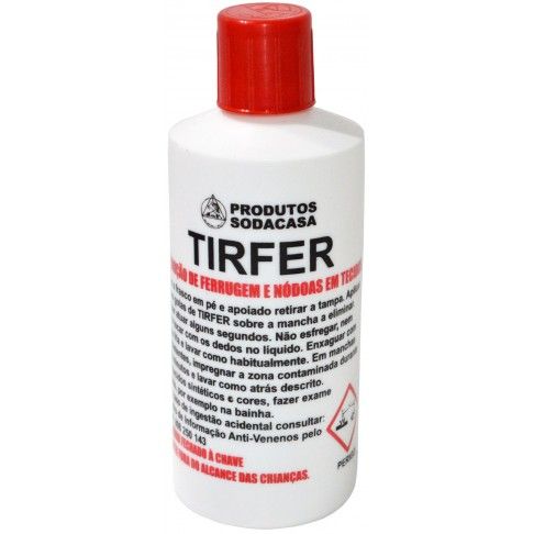 Tira Ferrugem Tecidos Tirfer 250ml Tira Ferrugem Tecidos Tirfer 250ml
