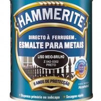 Esmalte Hammerite Meio Brilho Antiox Preto 0,75l Esmalte Hammerite Meio Brilho Antiox Preto 0,75l