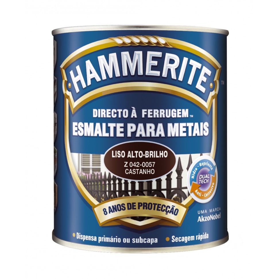 Esmalte Hammerite Antiox Castanho 0,75l Esmalte Hammerite Antiox Castanho 0,75l