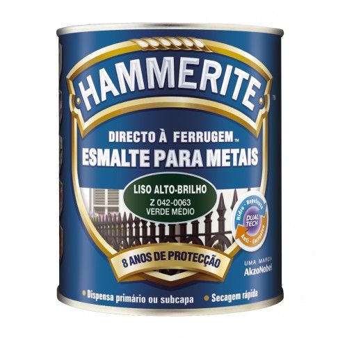 Esmalte Hammerite Antiox Verde M 0,75l Esmalte Hammerite Antiox Verde M 0,75l