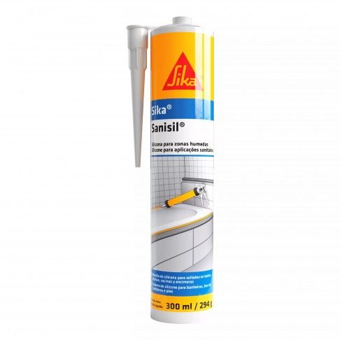 Silicone Acetinado Cozinha/Wc Sanisil Fungos Transparente 300ml Silicone Acetinado Cozinha/Wc Sanisil Fungos Transparente 300ml