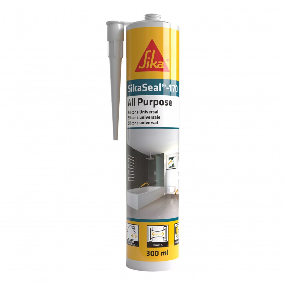 Silicone Acetinado Universal Sikaseal170 Branco 300ml