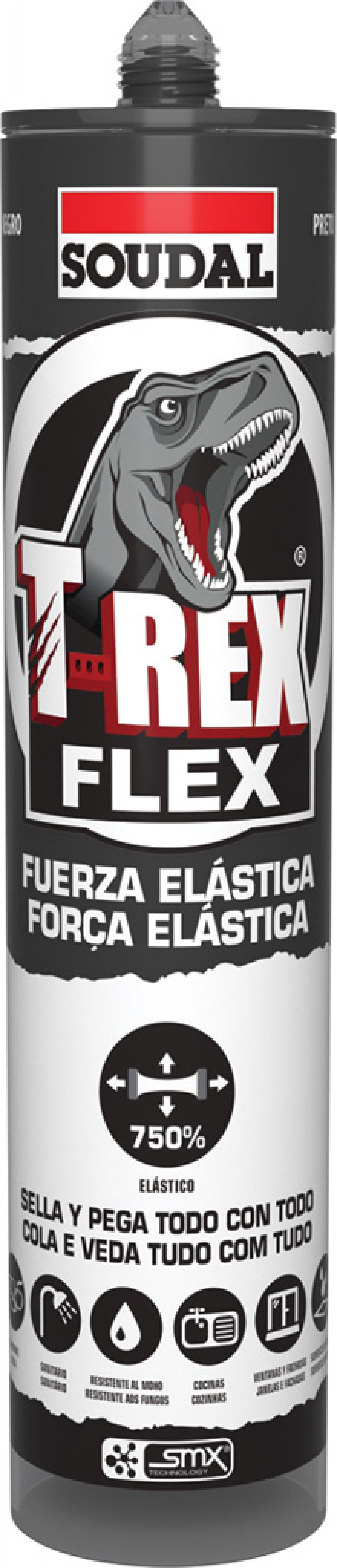 Cola&Veda T-Rexflex Preto 290ml