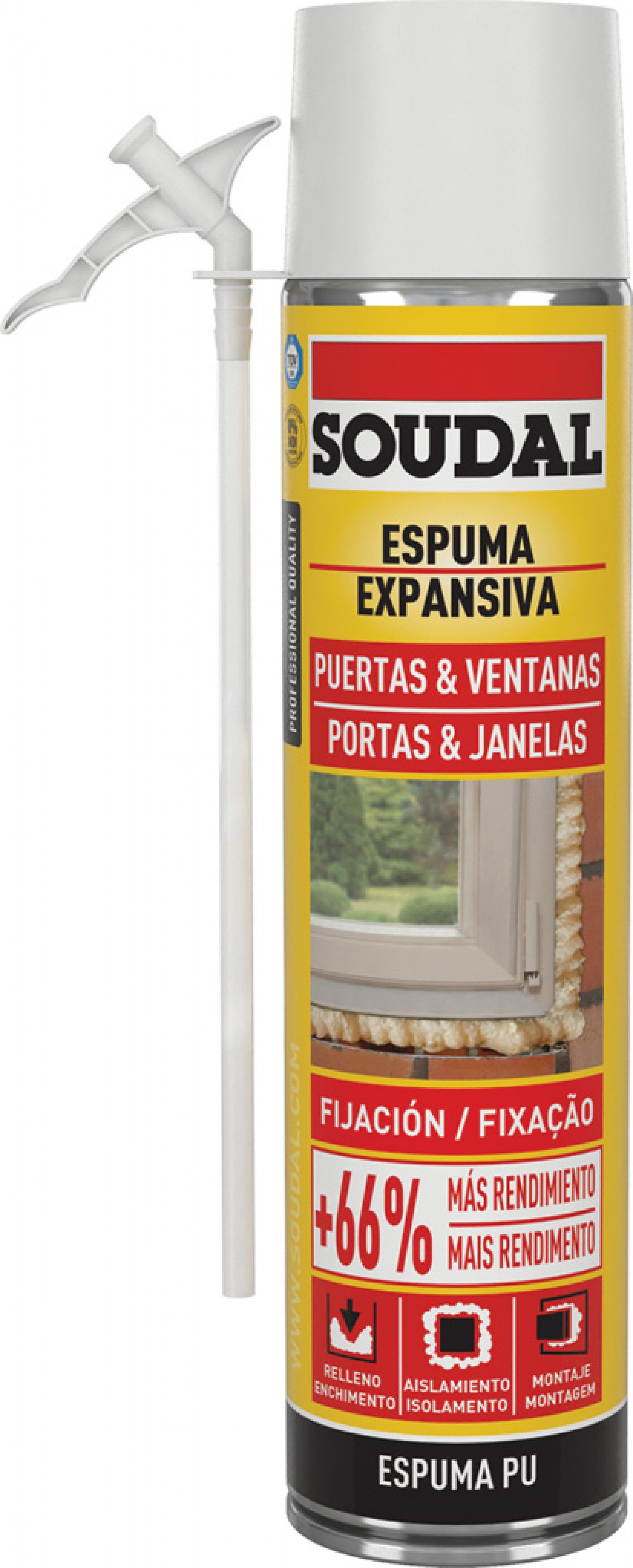 Espuma Col P/Pistola Isolamento Portas&Janelas 600ml