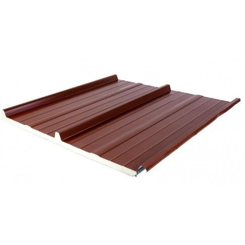 Painel Cobertura C3 4x1m 30mm Bordeaux Painel Cobertura C3 4x1m 30mm Bordeaux