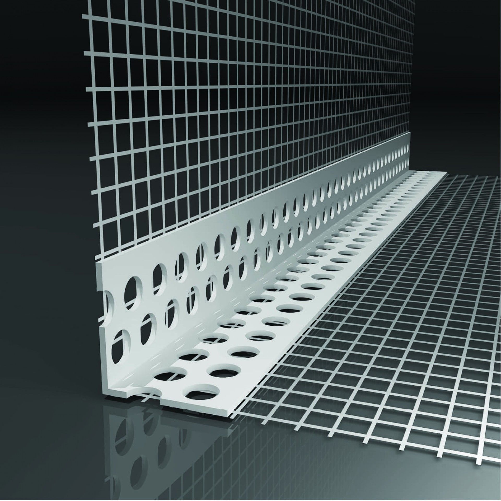 Cantoneira Pvc C/Rede 8x12x250cm