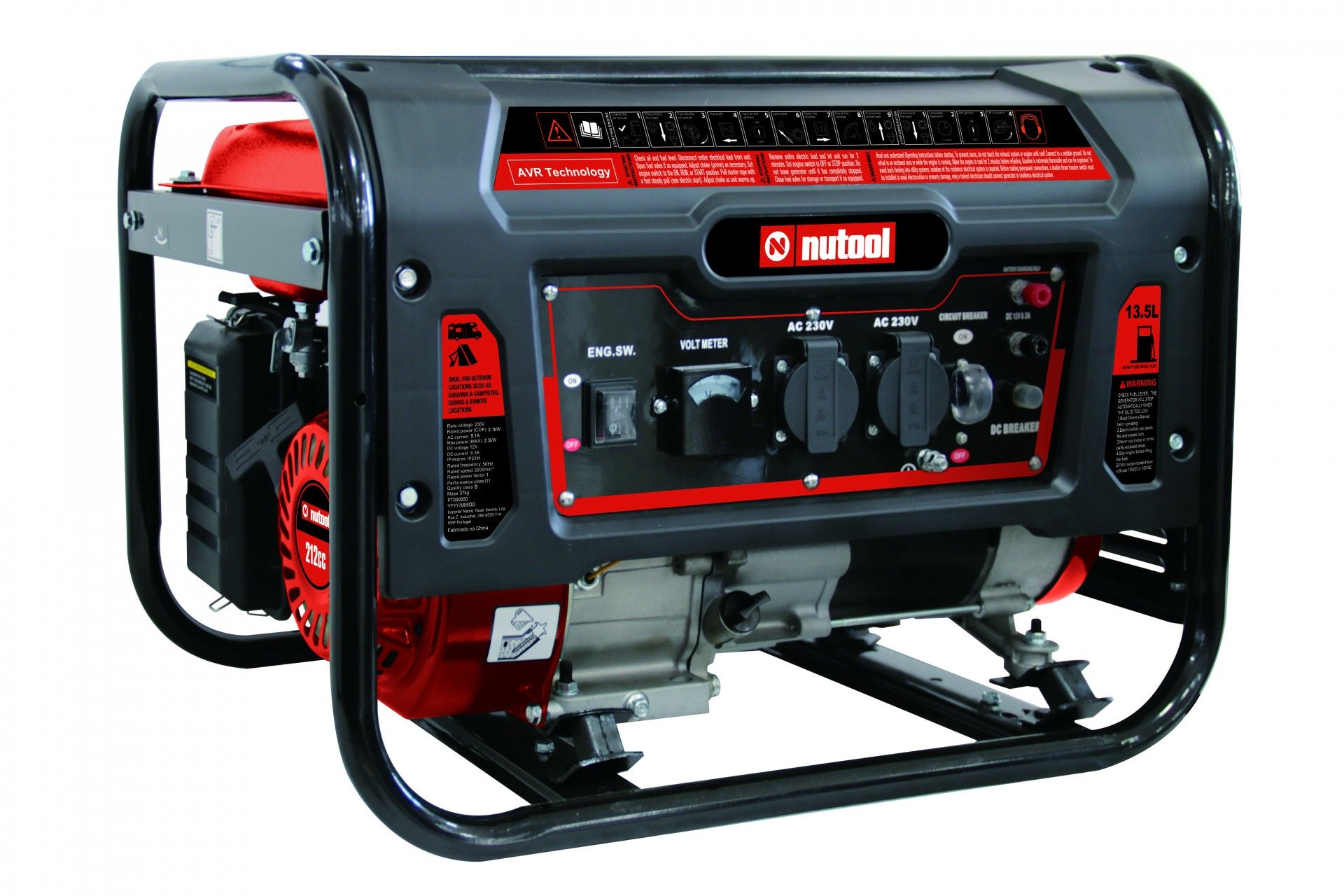 Gerador Gasolina 2500w 7hp 15l