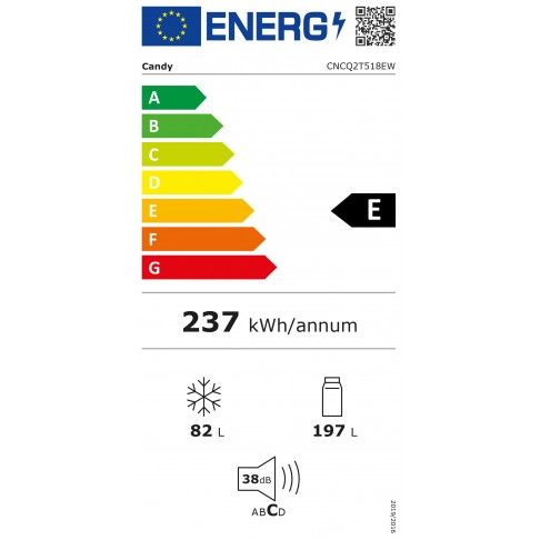 Combinado Cncq2t518ew 279l Branco Candy Combinado Cncq2t518ew 279l Branco Candy