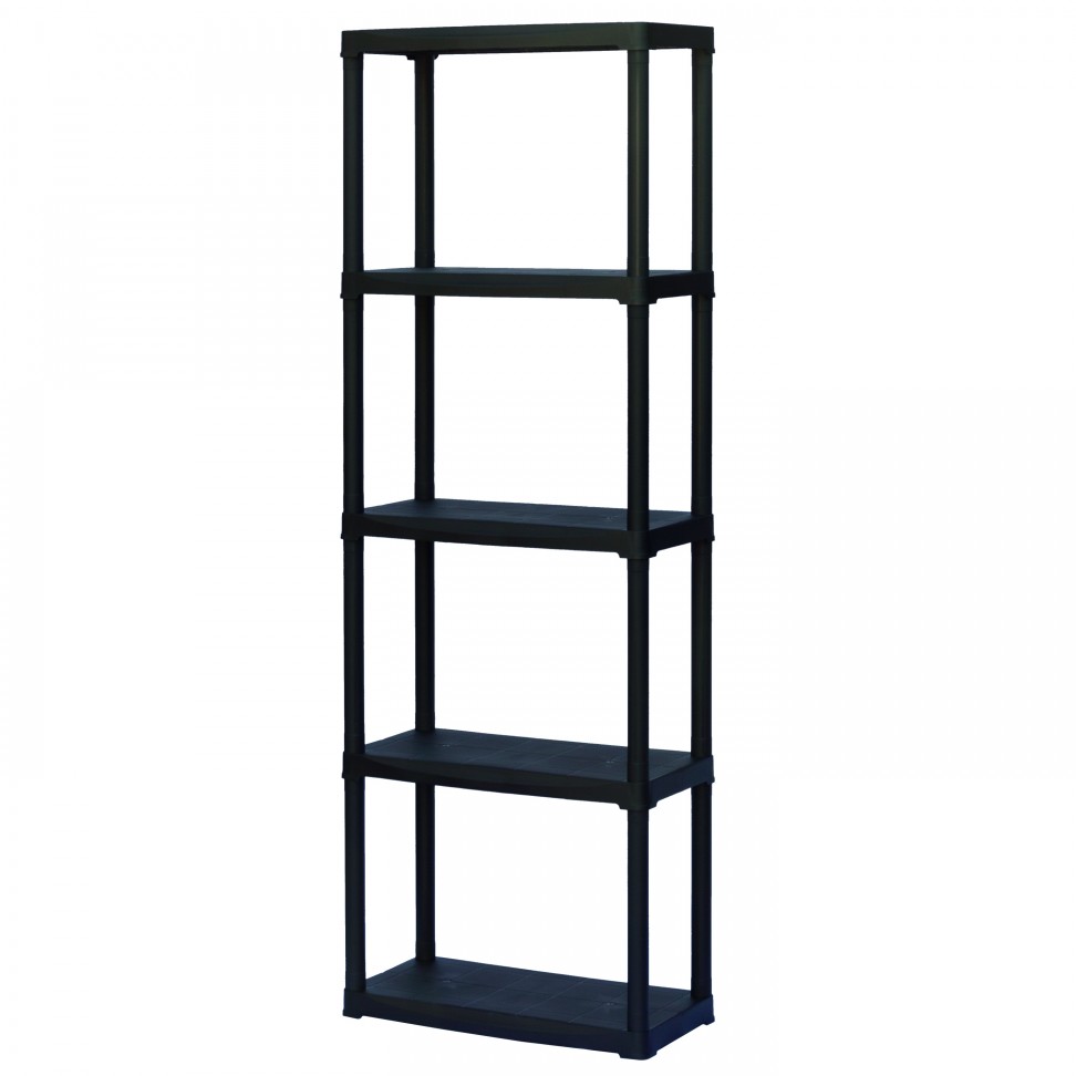 Estante Pvc 5 Prateleiras 176x60x30cm Preto