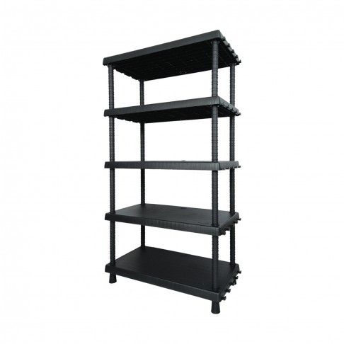 Estante Pvc 5 Prateleiras 164.5x92x45cm Preto Estante Pvc 5 Prateleiras 164.5x92x45cm Preto