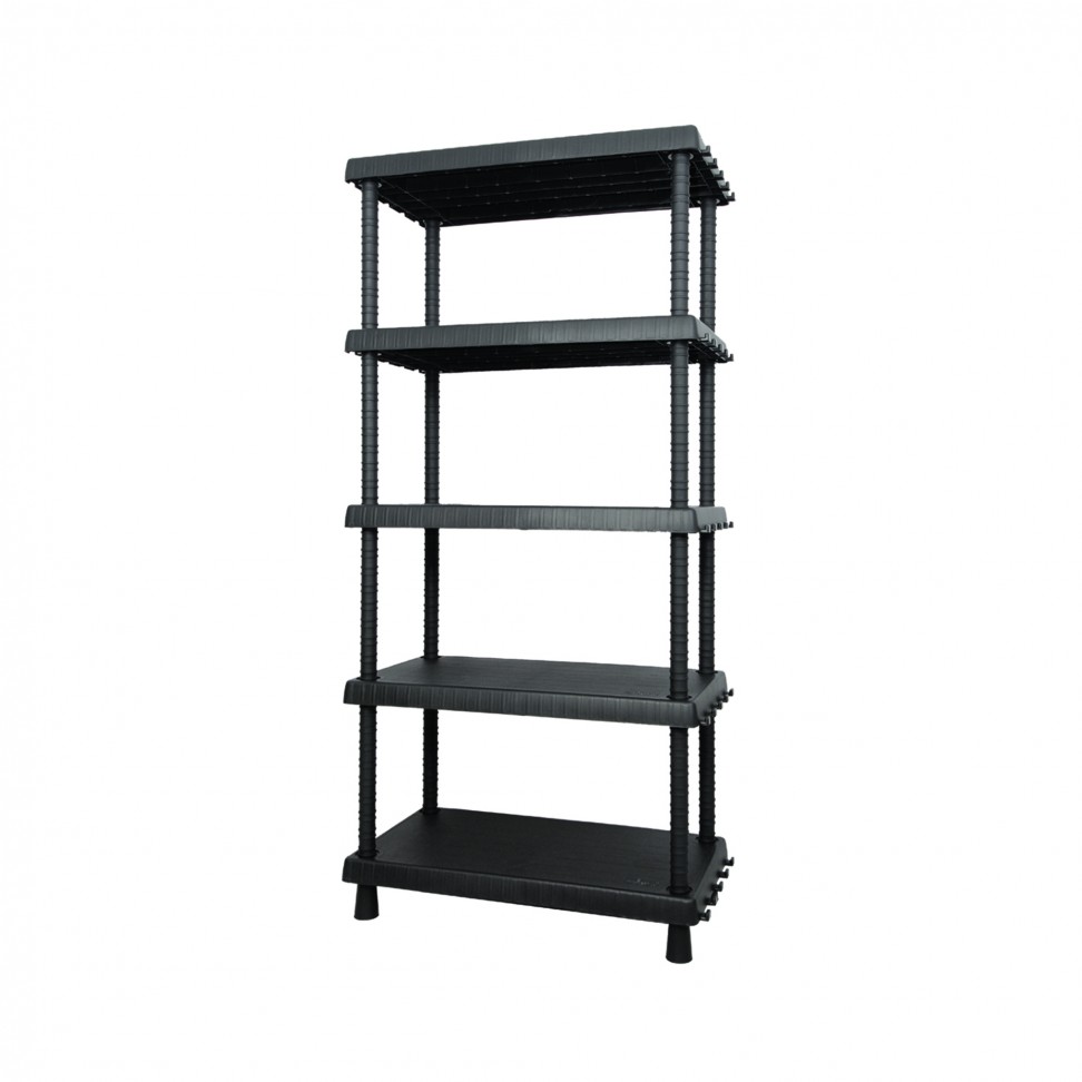 Estante Pvc  5 Prateleiras 164.5x82x40cm Preto