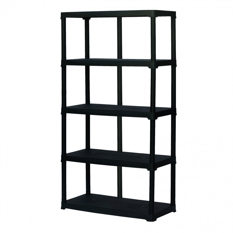 Estante Pvc 5 Prateleiras 176x100x45cm Preto