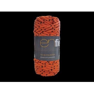 BOBINE POLIESTER 4MM 25M Laranja e Preto
