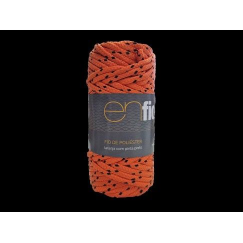 BOBINE POLIESTER 4MM 25M Laranja e Preto BOBINE POLIESTER 4MM 25M Laranja e Preto