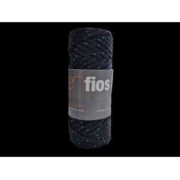 BOBINE POLIESTER 4MM 25M Preto e Verde