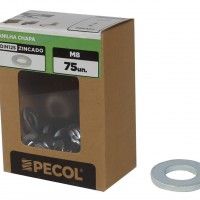Anilha Chapa DIN125 Zinco M8 - Caixa 75 Anilha Chapa DIN125 Zinco M8 - Caixa 75