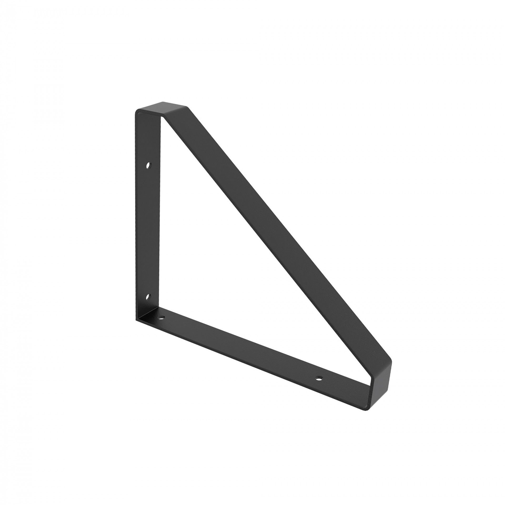 SUPORTE PRATELEIRA TRIÂNGULAR PRETO 25x20CM 30KG