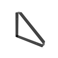 SUPORTE PRATELEIRA TRIÂNGULAR PRETO 25x20CM 30KG SUPORTE PRATELEIRA TRIÂNGULAR PRETO 25x20CM 30KG