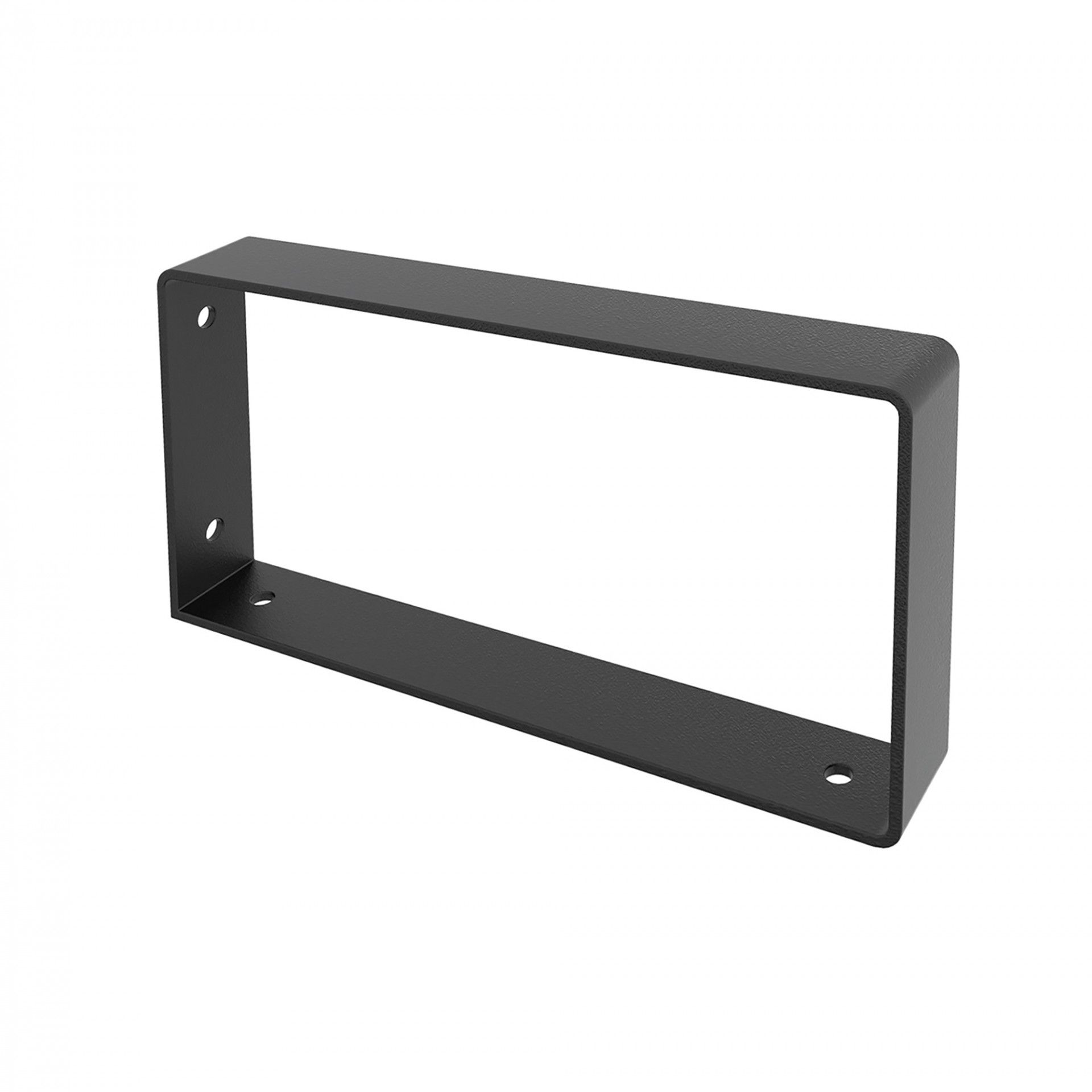 SUPORTE PRATELEIRA RETÂNGULAR PRETO 20x10CM 30KG