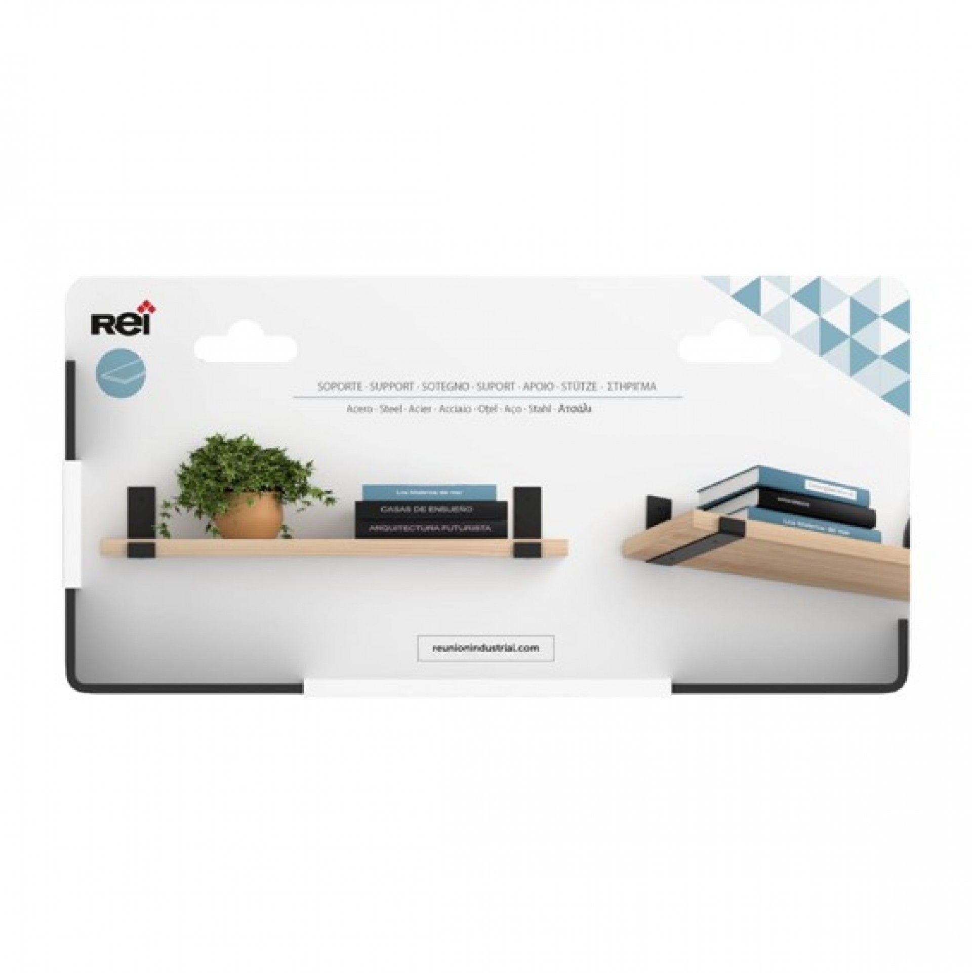 SUPORTE PRATELEIRA PRETO 25CM 25KG