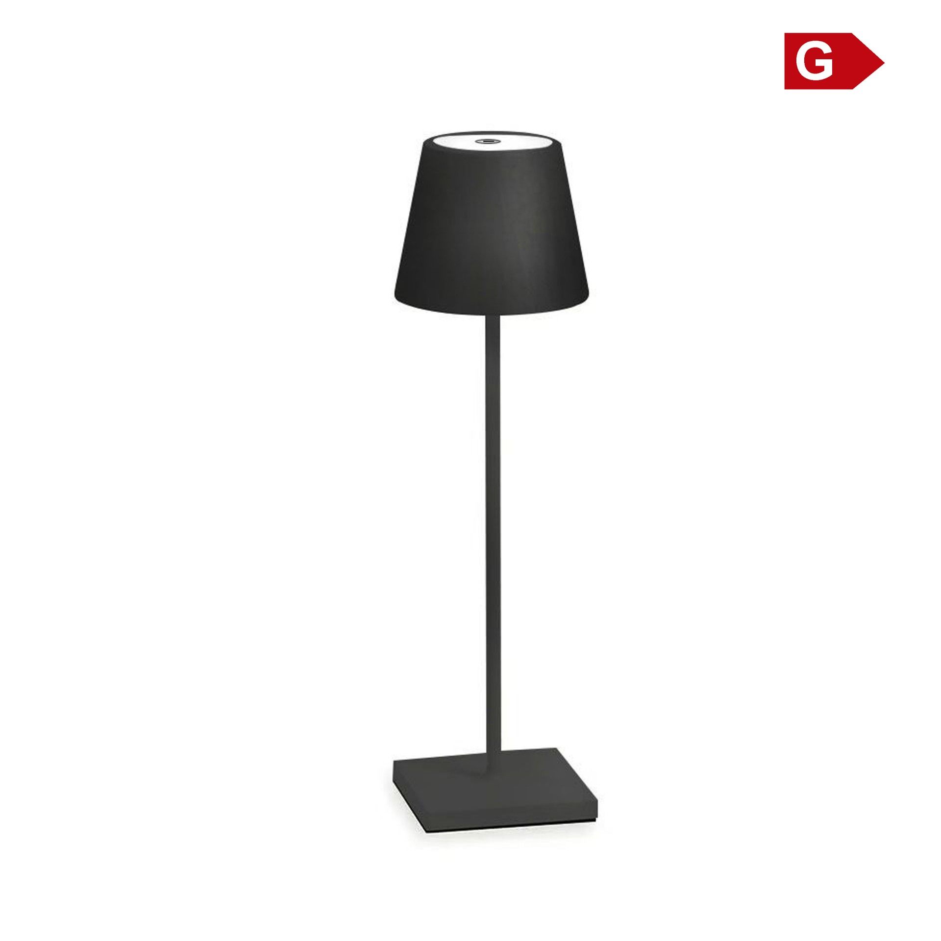 Candeeiro Mesa High Led Interior/Exterior a Bateria Preto