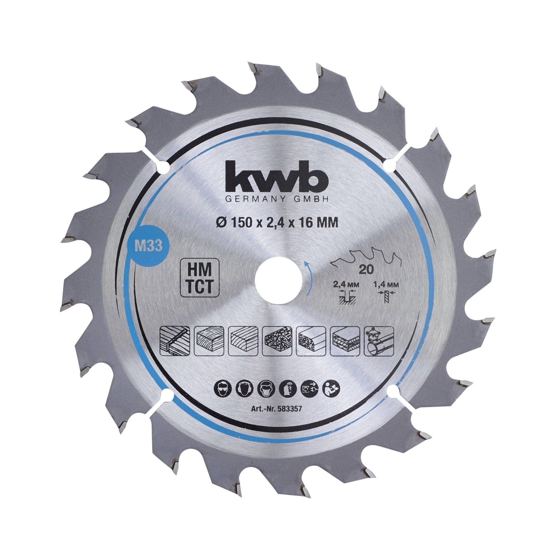 Disco Corte Madeira 150x16mm 20 Dentes