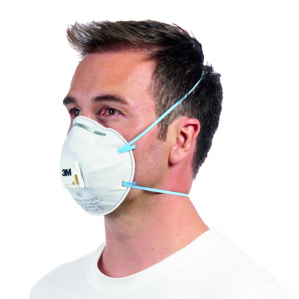 M�scara Ffp2 Com V�lvula 3 Unid.