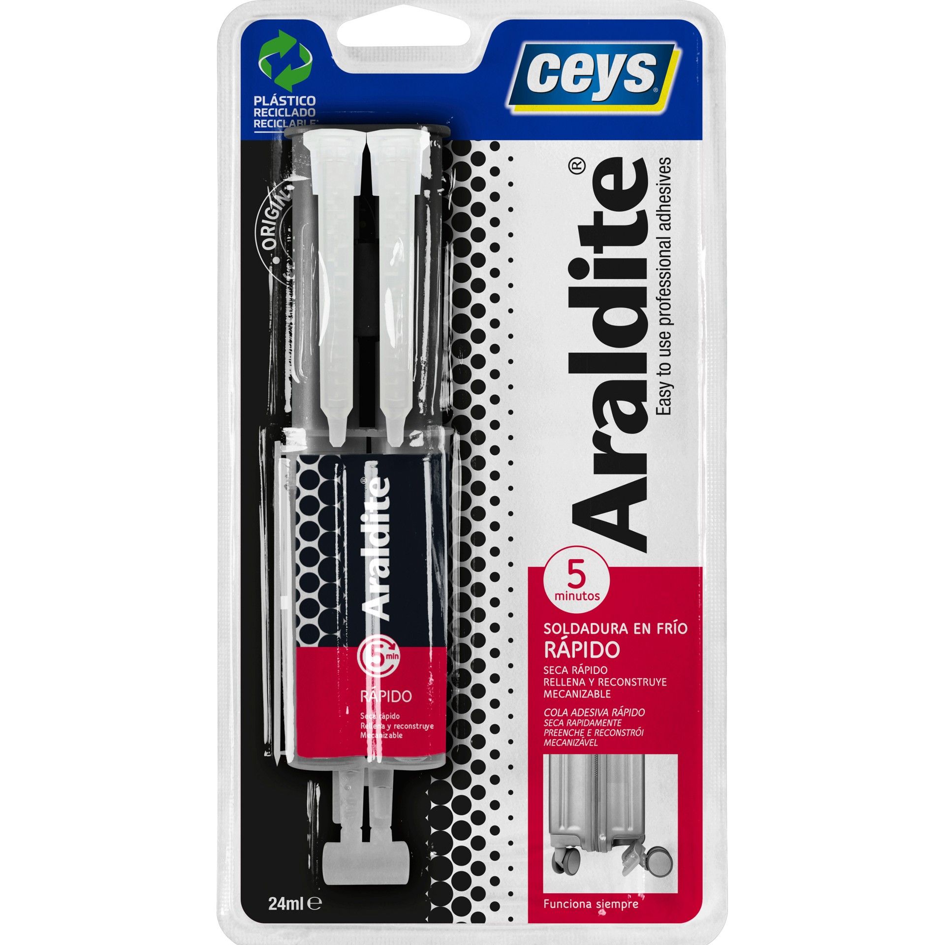 Cola ARALDITE Rápida Seringa 24ml