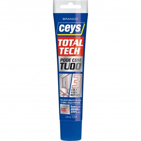 Cola e Veda Total Tech Branco 125ml