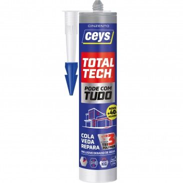 Cola e Veda Total Tech Cinza 290ml