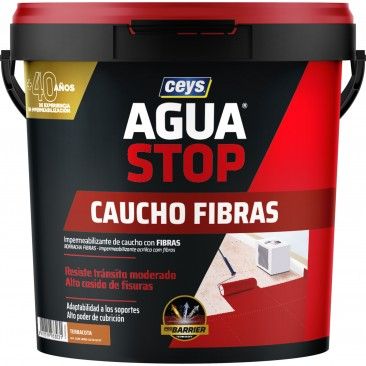 Aguastop Borracha Acrlica Fibras Telha 5Kg