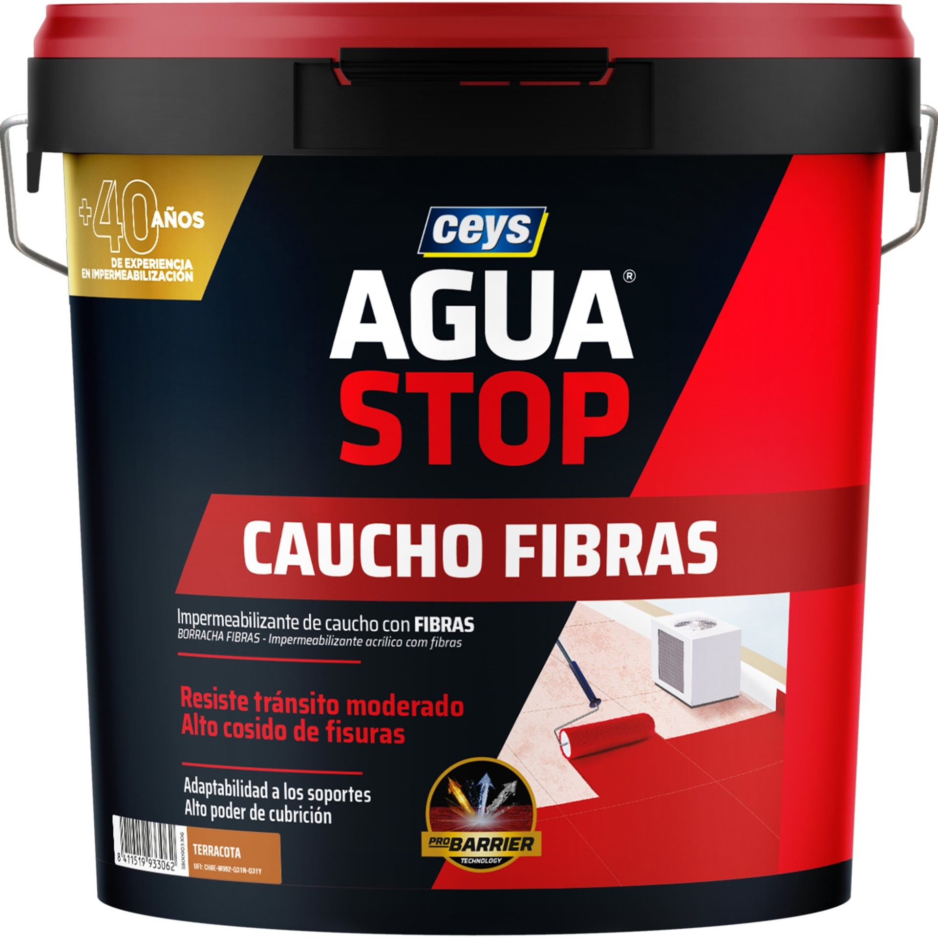 Aguastop Borracha Acrílica Fibras Telha 20Kg