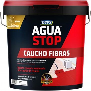 Aguastop Borracha Acrlica Fibras Branco 20Kg