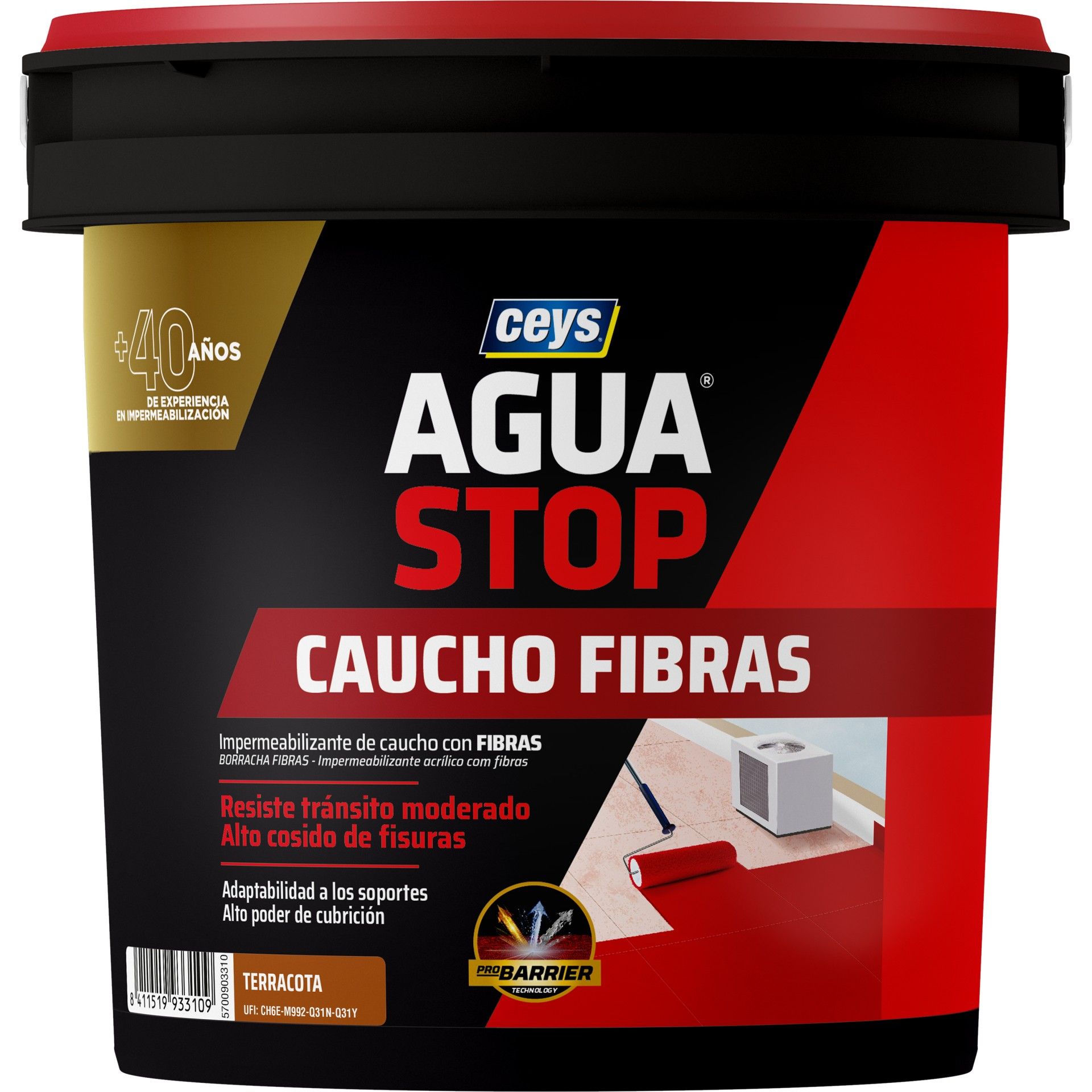 Aguastop Borracha Acrílica Fibras Telha 1Kg