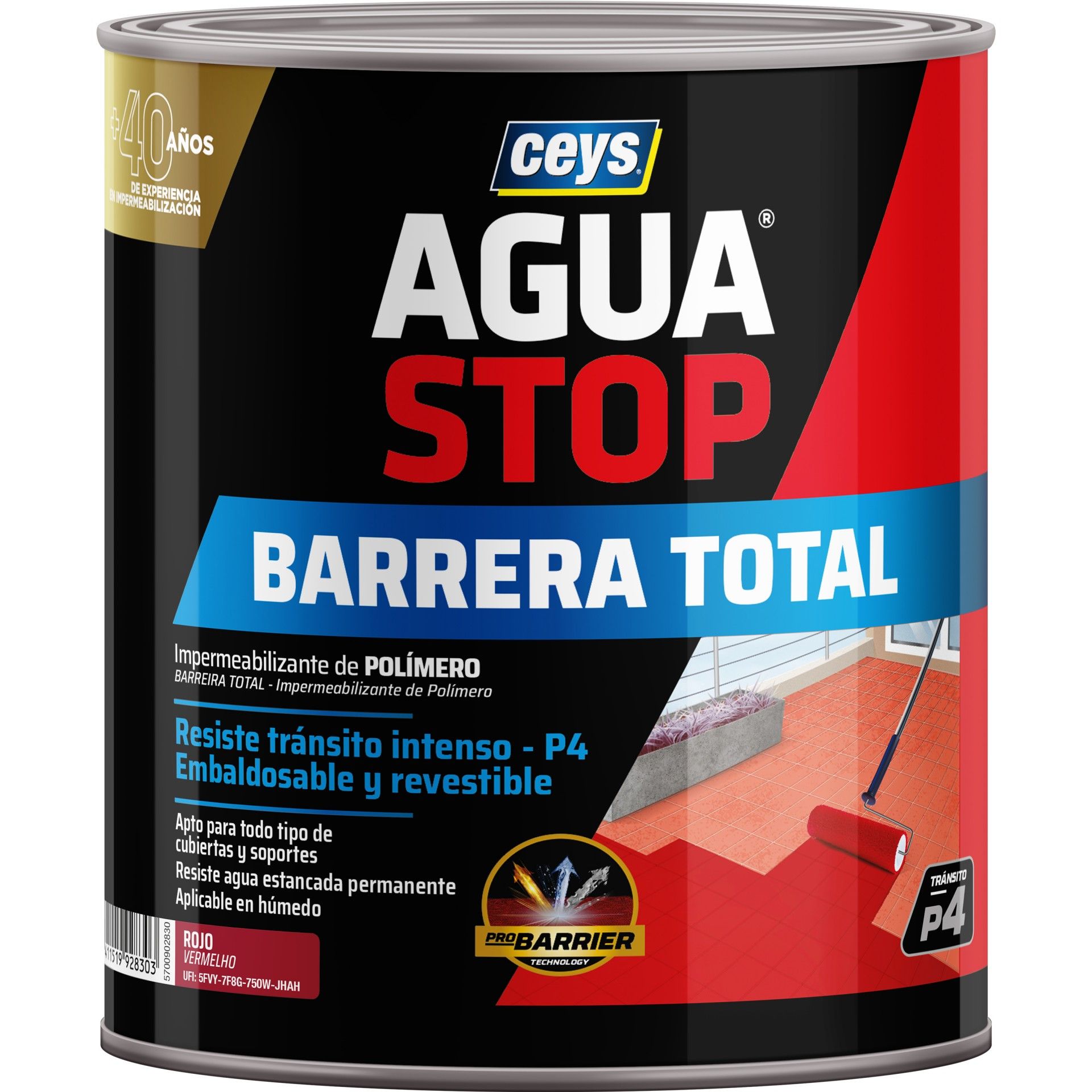 Aguastop Barreira Total Vermelho 1Kg