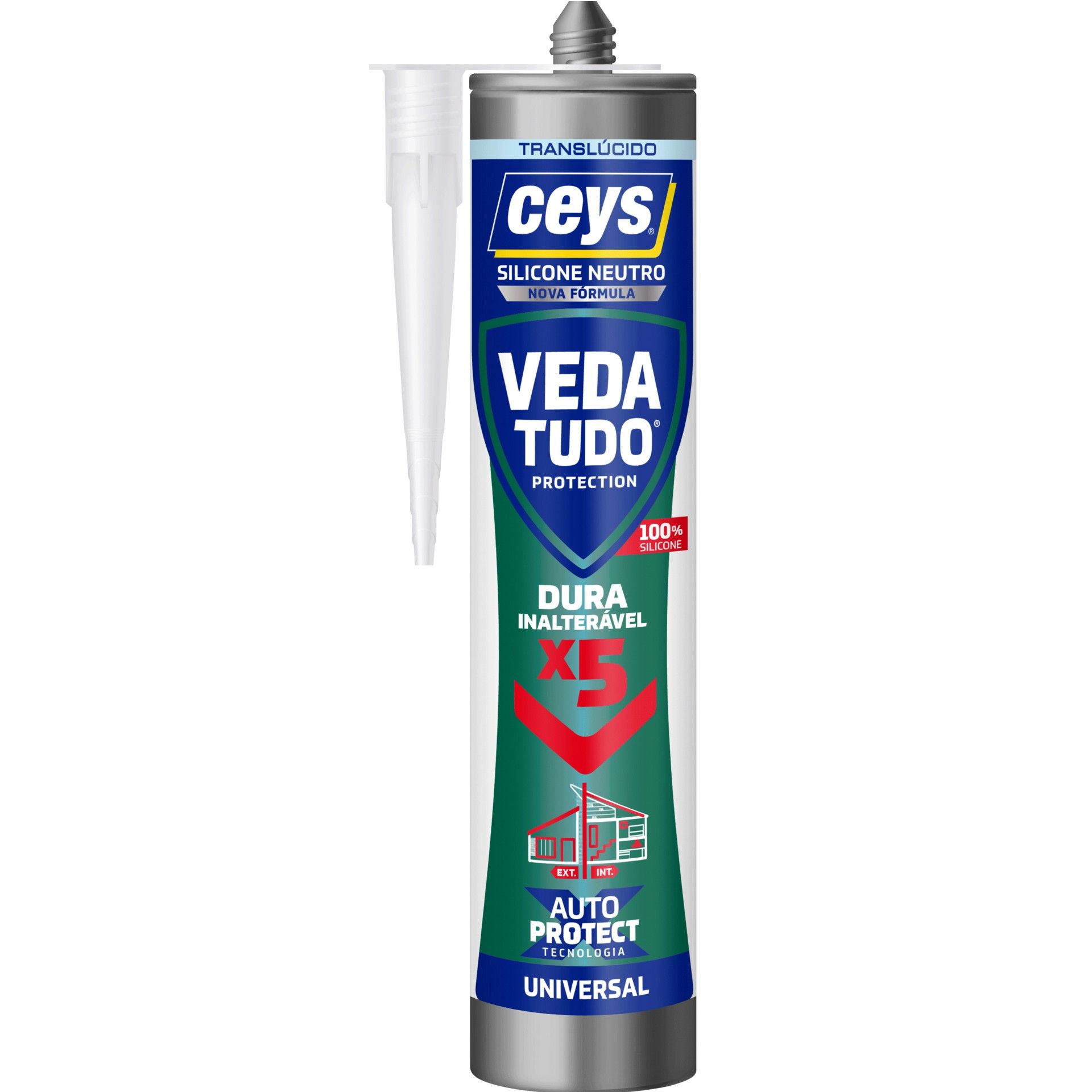 Silicone Neutro Veda Tudo Transparente 280ml