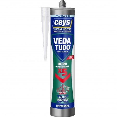 Silicone Neutro Veda Tudo Transparente 280ml