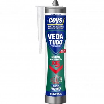 Silicone Neutro Veda Tudo Branco 280ml