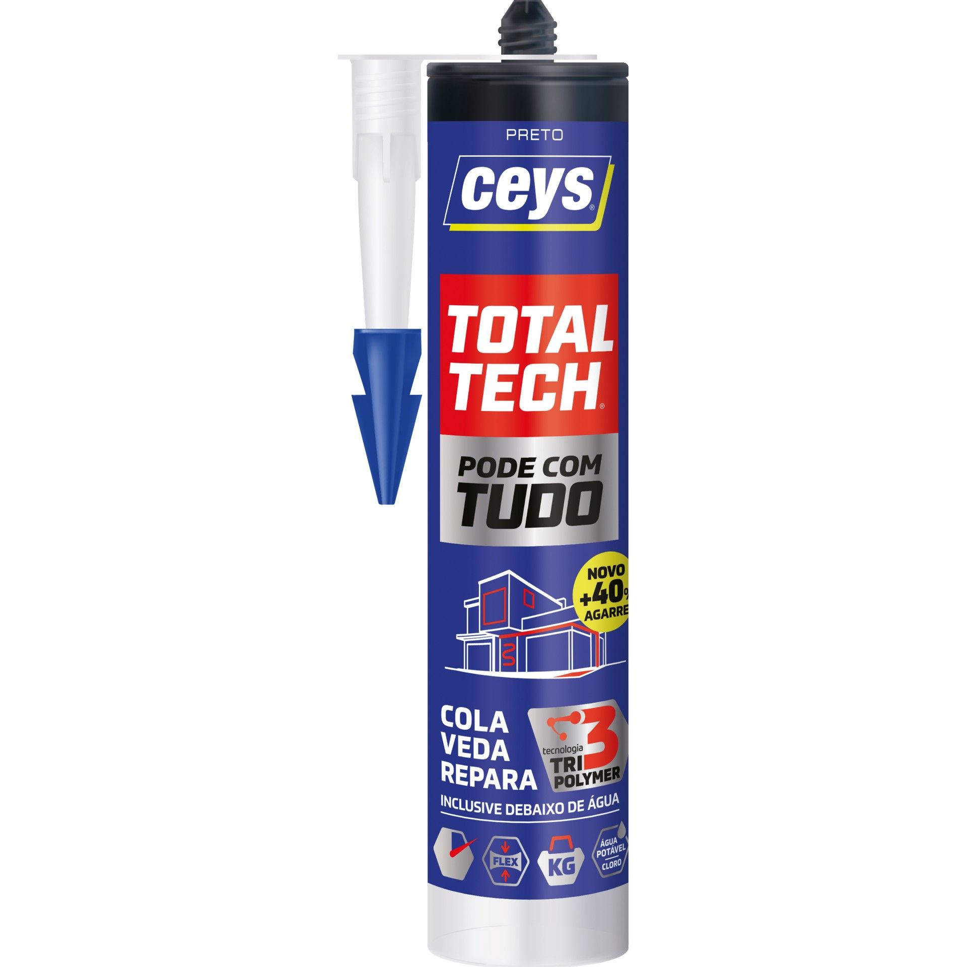 Cola&Veda Total Tech Preto 290ml