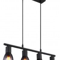 SUSPENSO KAISERI 4XE14 25W PRETO