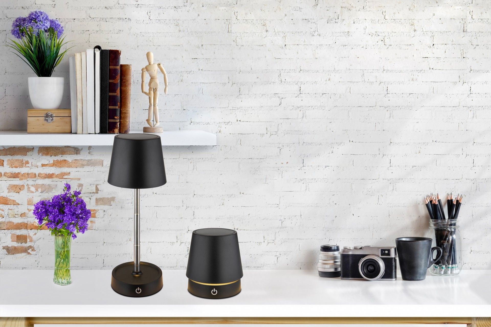 CANDEEIRO MESA LED1.2W 136LM USB 3000K PRETO