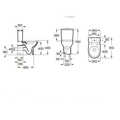 PACK WC VICTORIA ROCA (SANITA/CISTERNA/TAMPA) PACK WC VICTORIA ROCA (SANITA/CISTERNA/TAMPA)