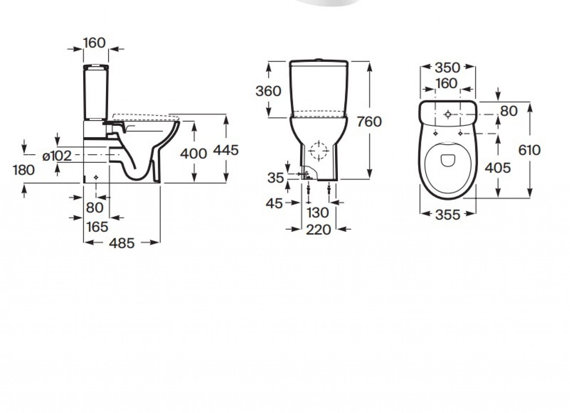 PACK WC VICTORIA ROCA (SANITA/CISTERNA/TAMPA)
