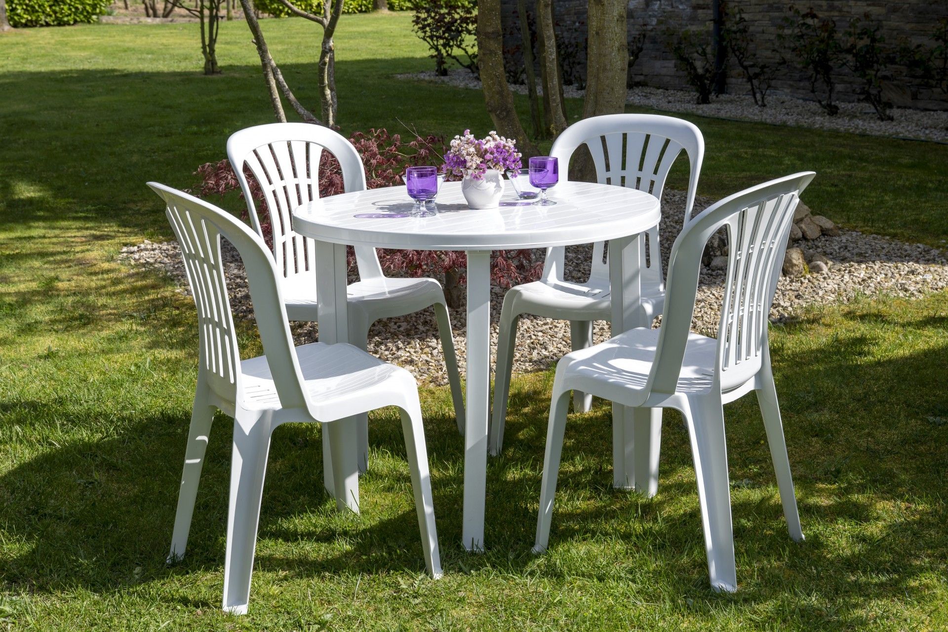 Mesa Redonda Viana 90cm  Branca