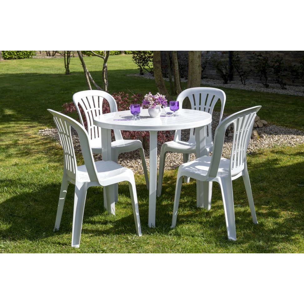 Mesa Redonda Viana 90cm Branca Mesa Redonda Viana 90cm Branca
