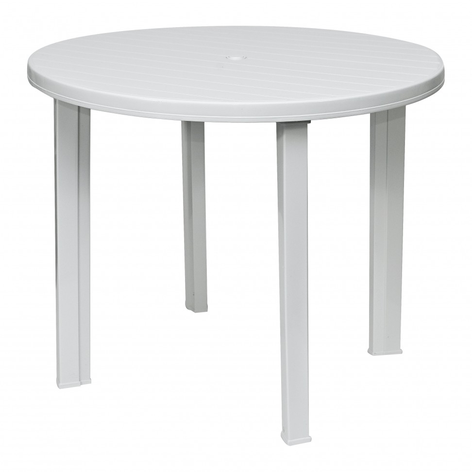 Mesa Redonda Viana 90cm Branca Mesa Redonda Viana 90cm Branca
